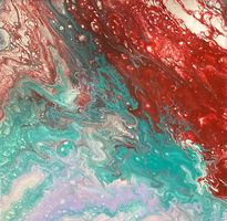 Acrylbild Nr. 6833, Grösse 20x20cm, Handgemaltes Unikat
