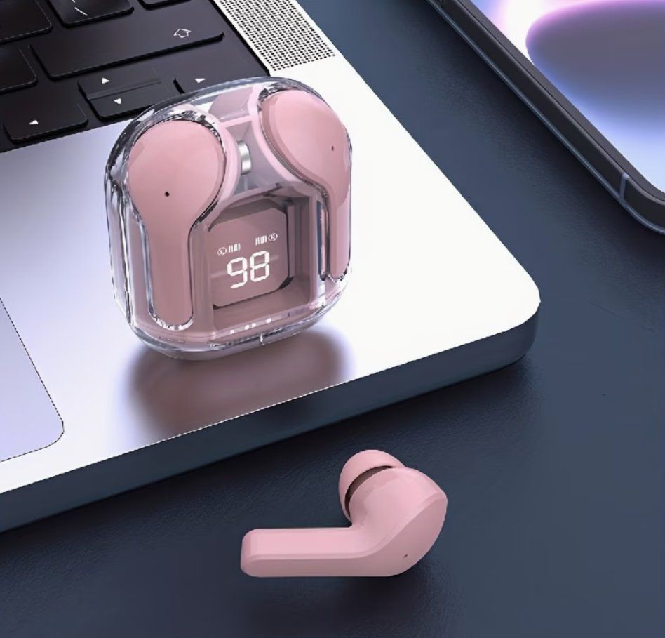 Cuffie: Écouteurs sans fil Bluetooth rose + sac de rangement – Nuovo e nell'imballaggio originale da Biel/Bienne venduto da Vianny77 3