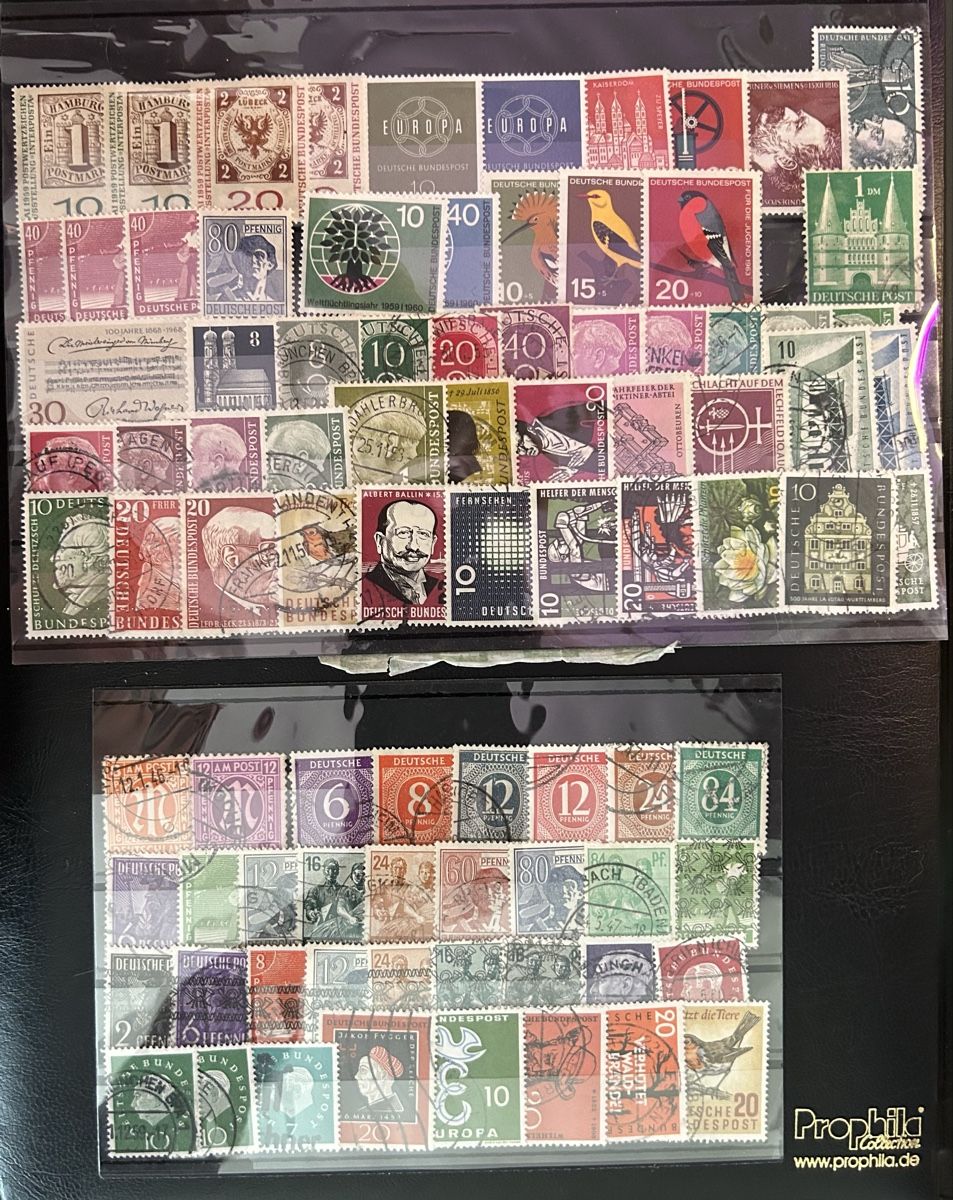 Alle Briefmarken: Kleine Sammlung Deutschland II – Gebraucht aus Bern von mon_622y