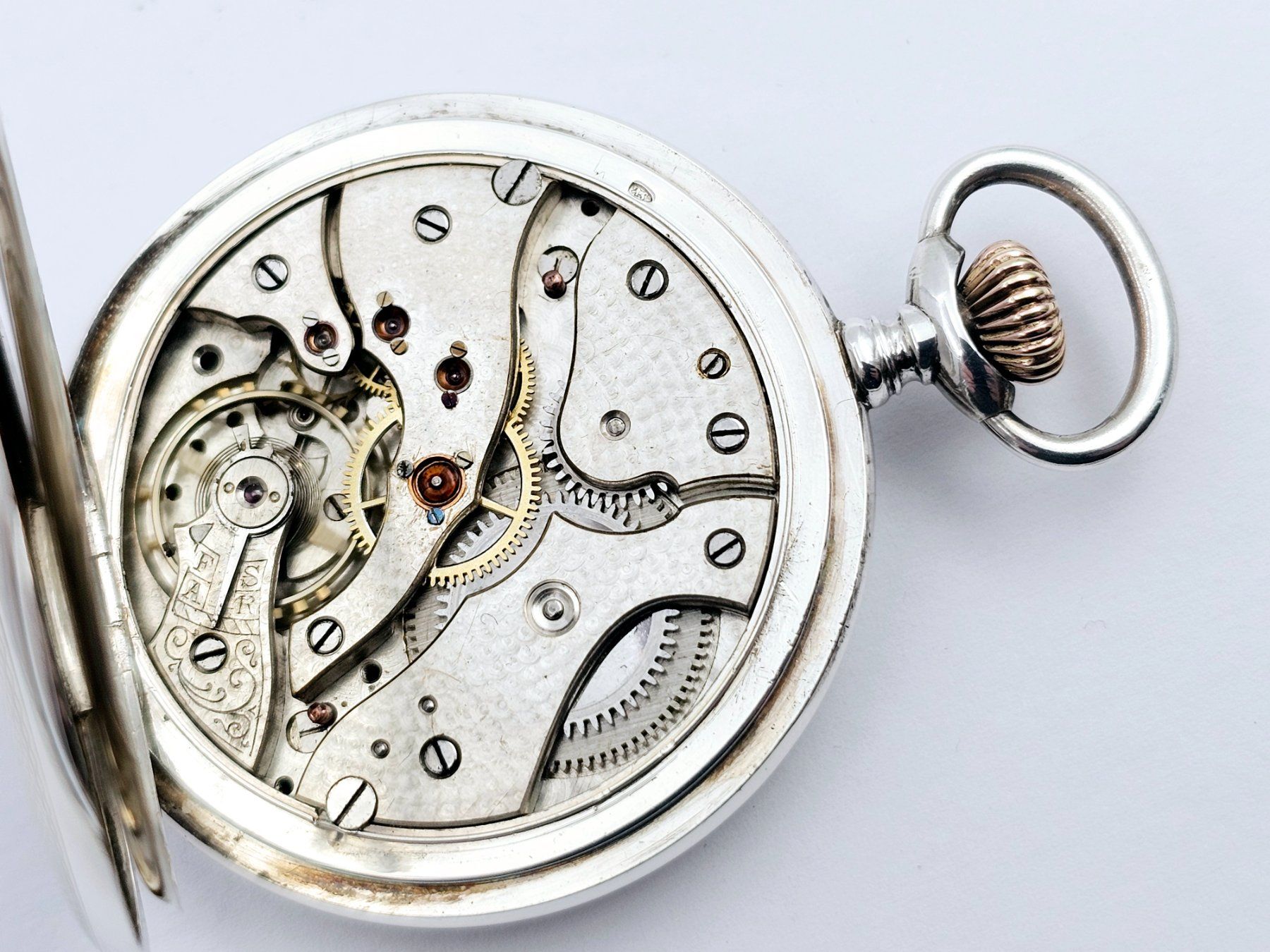 Uhren: Antike Savonette Taschenuhr 935 Silber – Gebraucht aus Bassersdorf von AnkerWatch 2