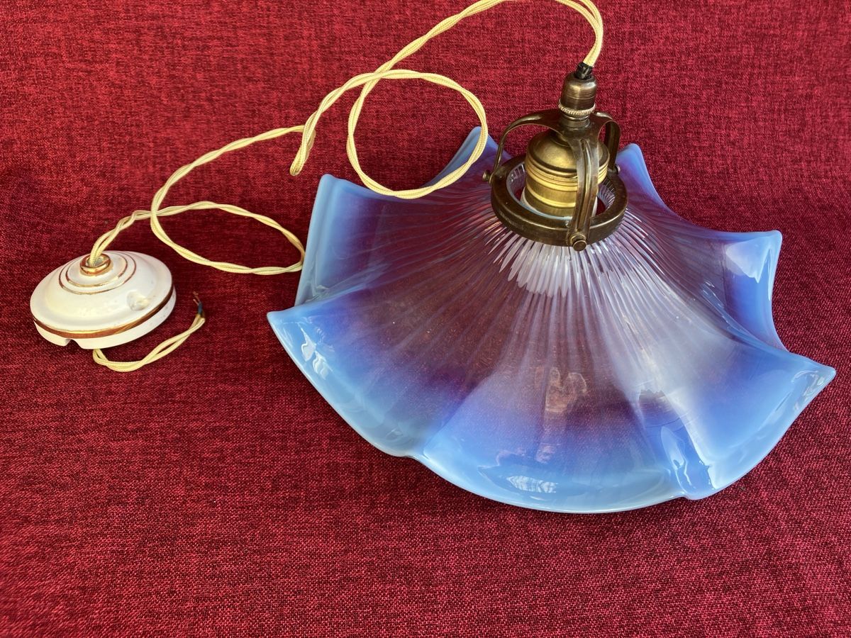 Kronleuchter & Deckenlampen: Antik Jugendstil Deckenlampe mit Schöne Lampenschirm – Gebraucht aus Zürich von otomado 7