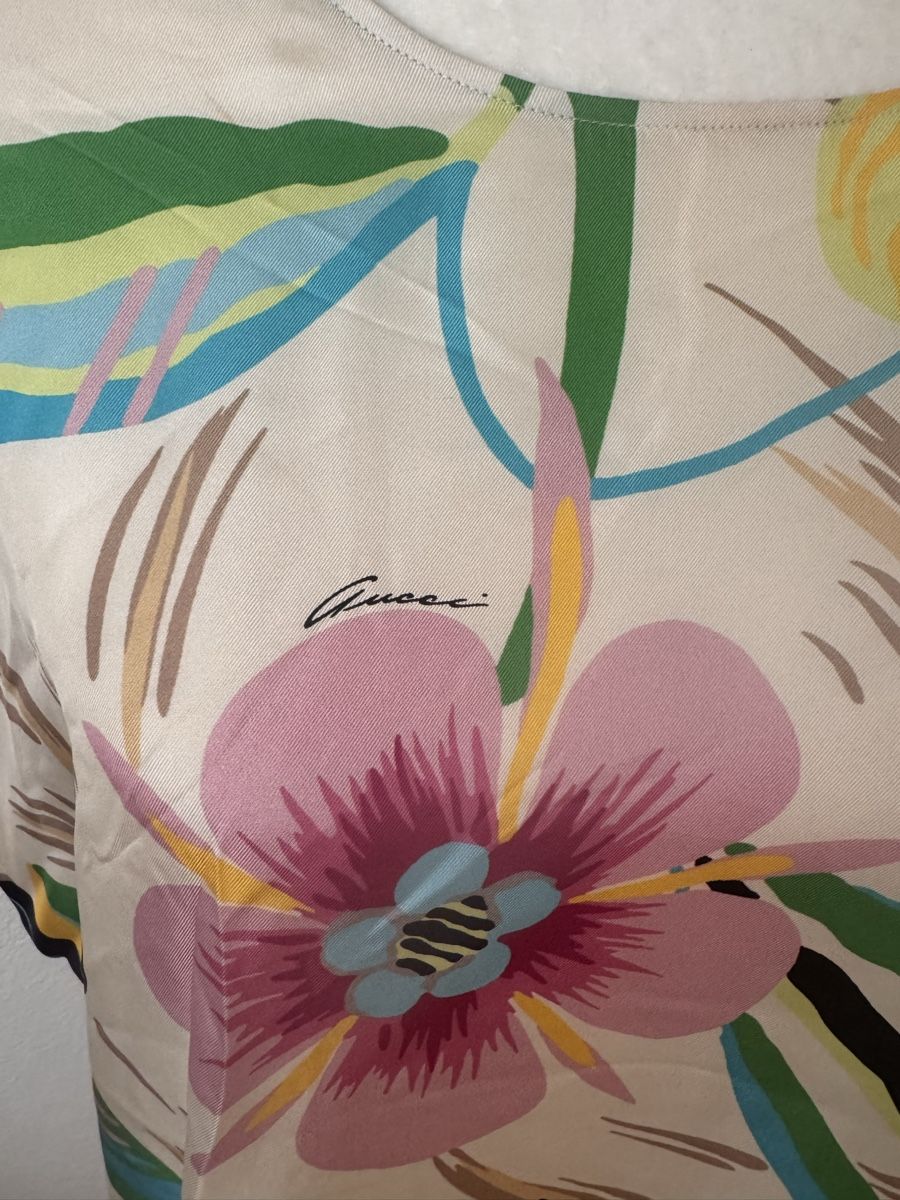Gucci Camicette: Gucci 100% Seide Bluse Gr.46/XL – Nuovo e nell'imballaggio originale da Pfäffikon SZ venduto da EMMA0111 1