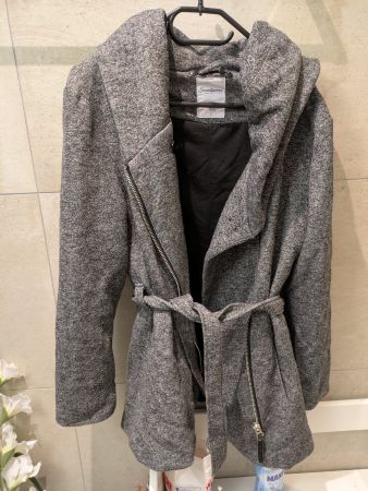 Wintermantel grau Seventyseven Gr. L