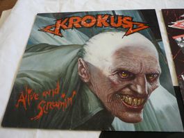 Rarität Vinyl Metal - Krokus - alive and scremin - 1986