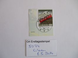 Voll Ort Ersttagsstempel aus 5074 Eiken