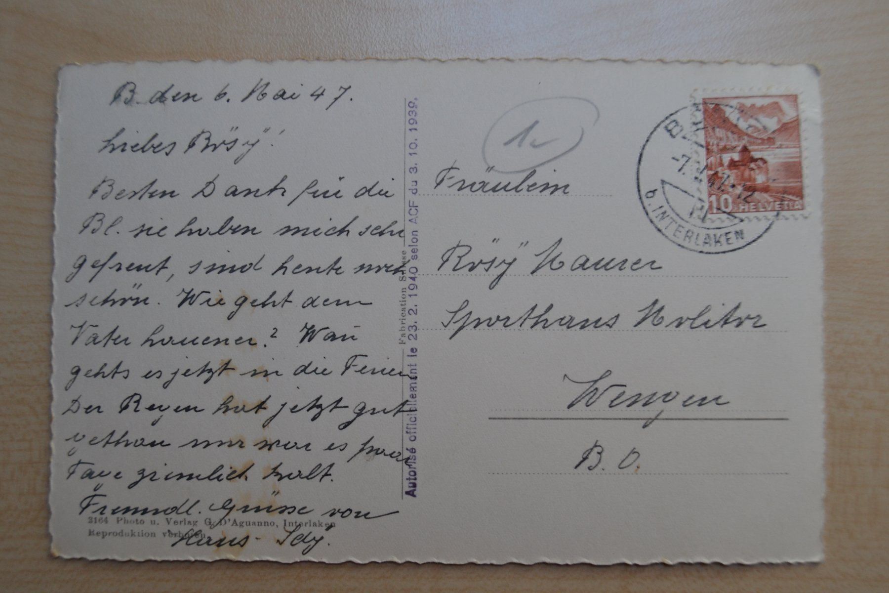 Cartes postales: Gsteig bei Interlaken – D'occasion à Beinwil am See par kajak55 1