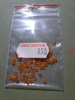 100 perles orange - 100 Perlen orange