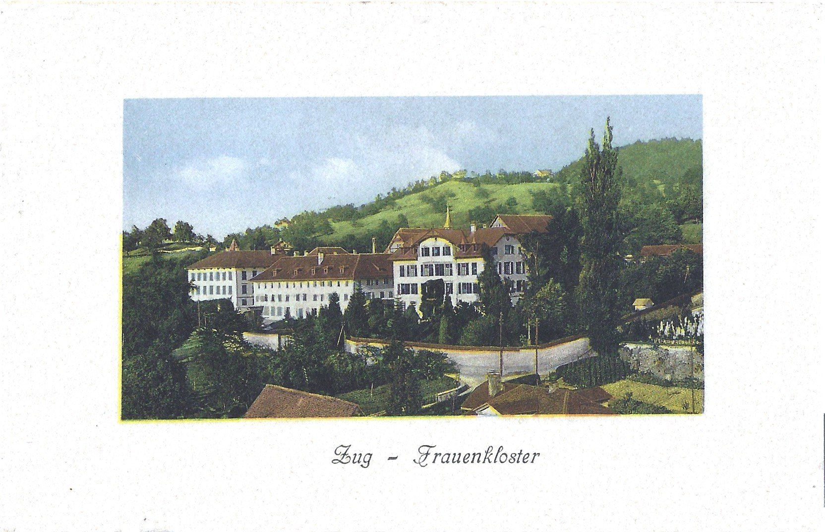 Cartoline postali: Zug   -   Frauenkloster – Usato da Bütschwil venduto da Jackson1A