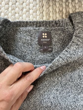 Manor Strickpullover, Grau, Gr. L – Warm für den Winter!