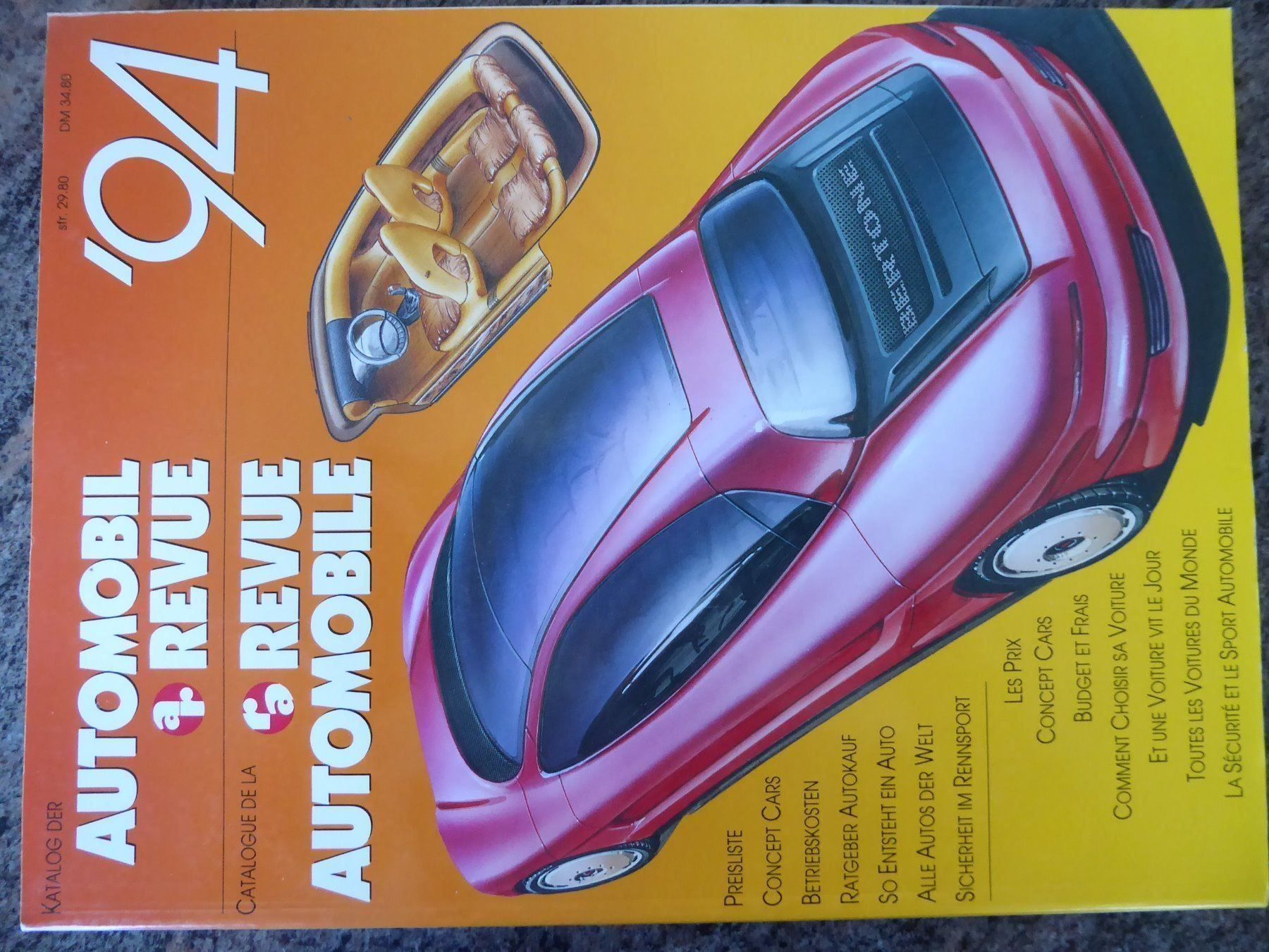 Riviste & Magazine: AUTOMOBIL REVUE KATALOG 1 9 9 4 – Usato da Wilen b. Wil venduto da Rasti2