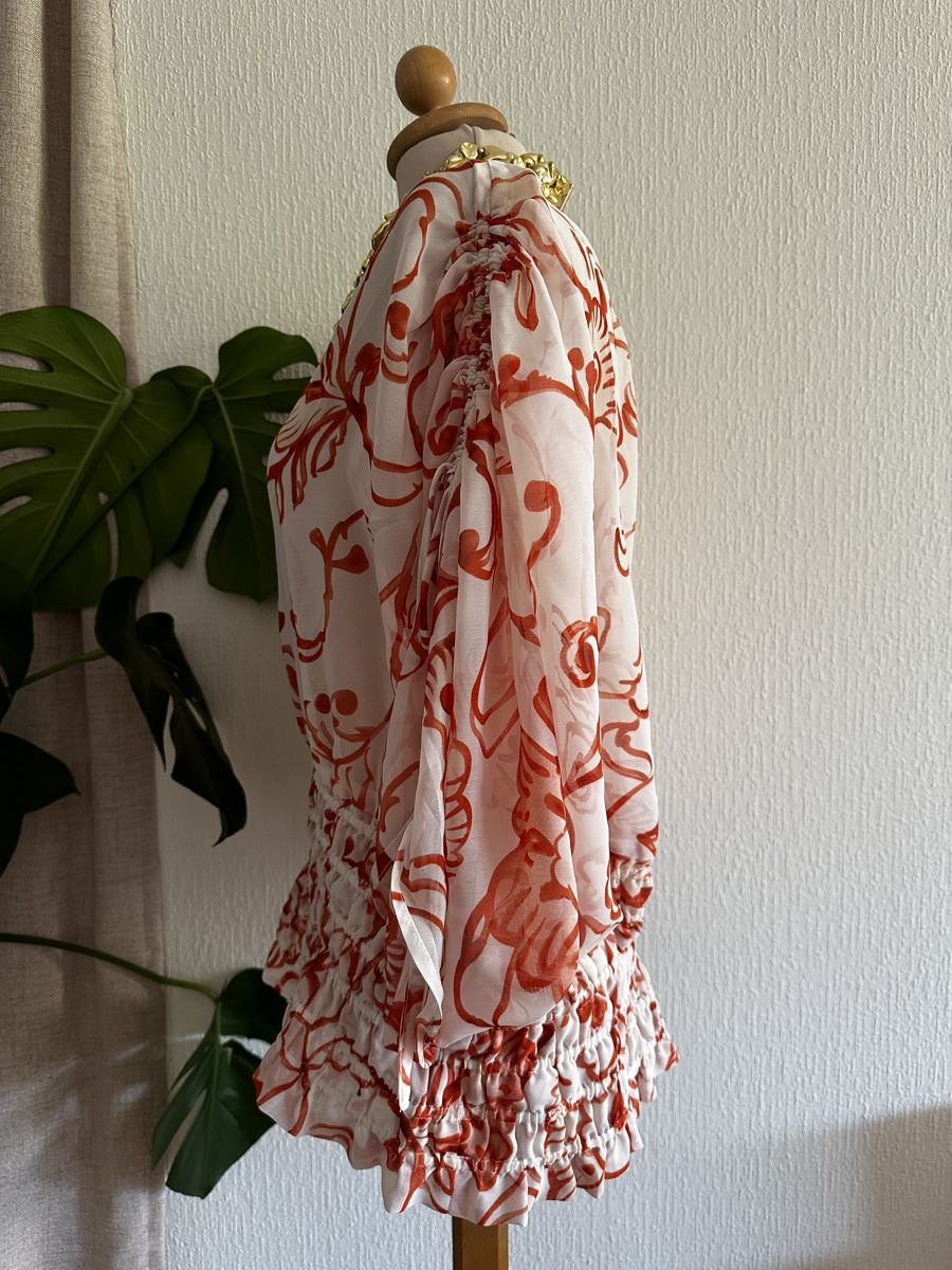 Tops: Blouse VIACORTESA imprimée taille 40/42 polyester léger – Neu (gemäss Beschreibung) aus Châtelaine von Alexandra.jankowski 1