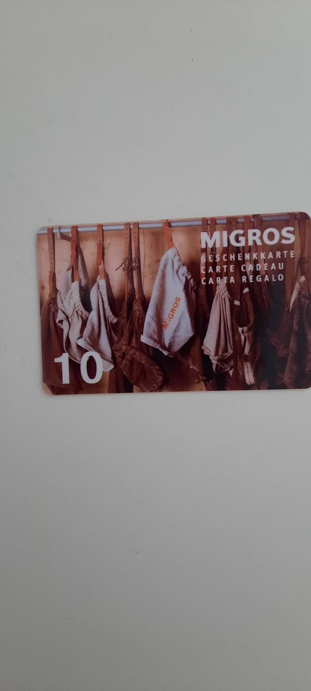 Cartes: Migros Geschenkkarte – D'occasion à Grenchen par Anatas01