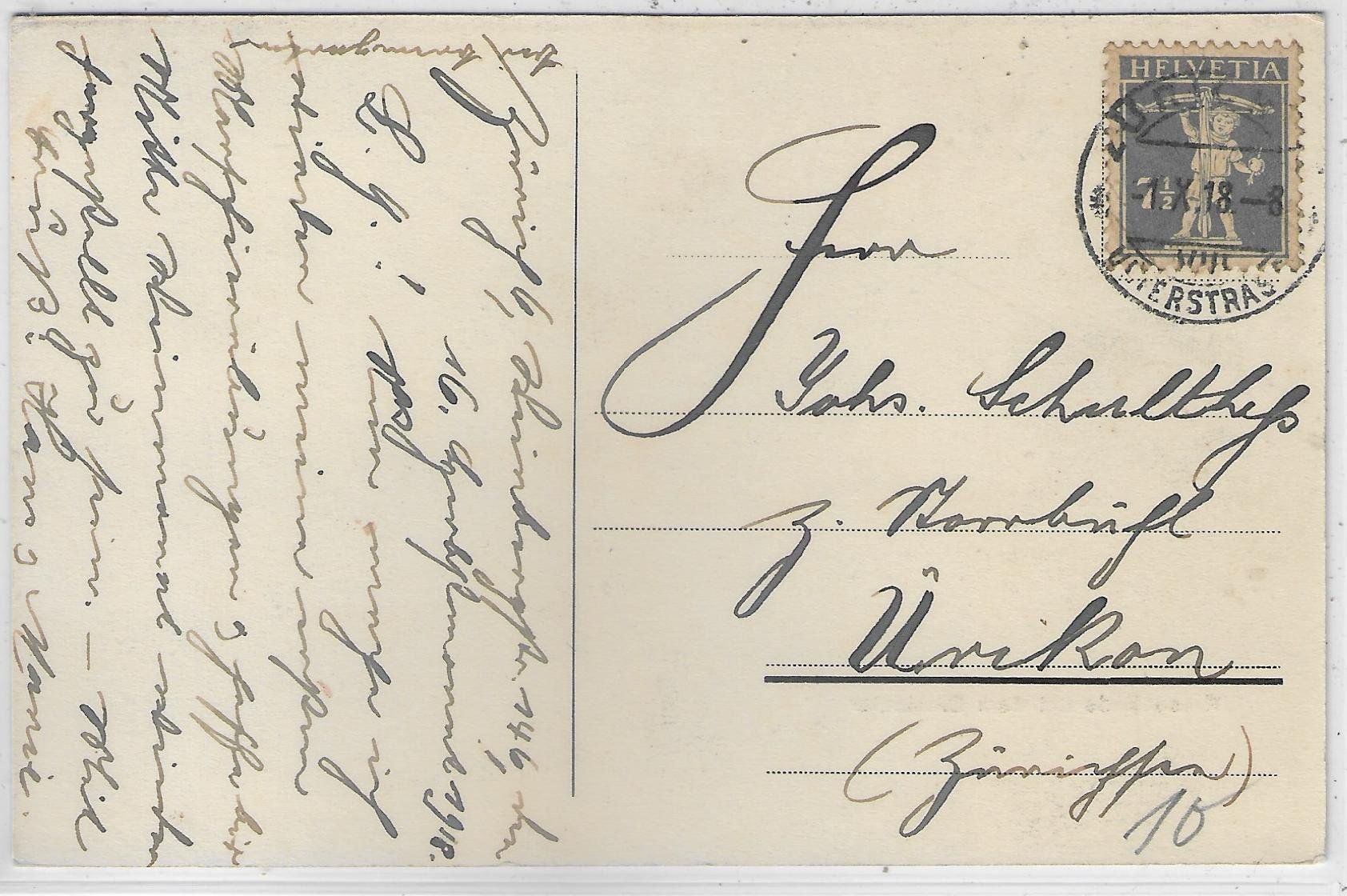 Cartoline postali: Bremgarten AG -Riesenlinde mit dem Einsiedler – Usato da Ettingen venduto da Kartenplanet 1