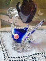 Glas Figur Schwan blau ,Murano