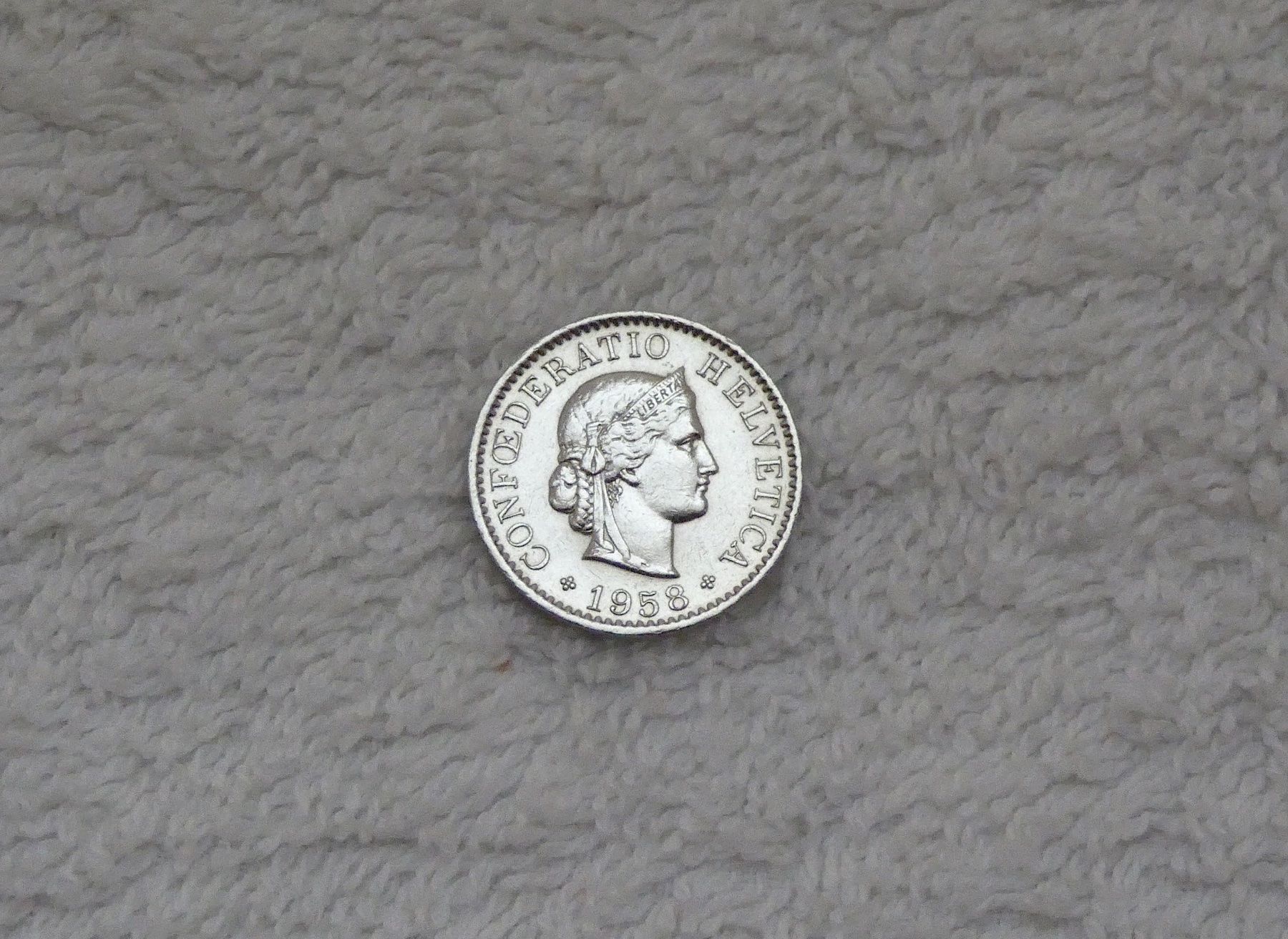 Tutti le monete: 5 centimes/rappen 1958 – Usato da Nyon venduto da Ilmi09