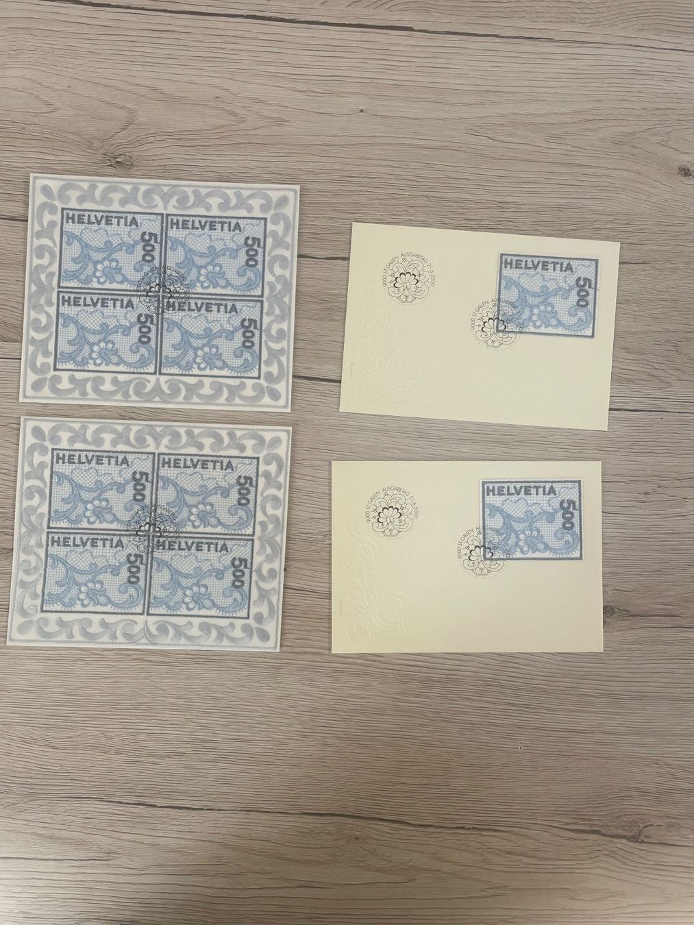 Tutti i francobolli: Stickerei Marken 2x Block 2x Brief – Nuovo (secondo la descrizione) da Obergösgen venduto da Rromi1 2