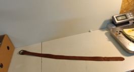 Ledergurt, braun, Vintage Stil aus Schweden 92.5cm (nov284)