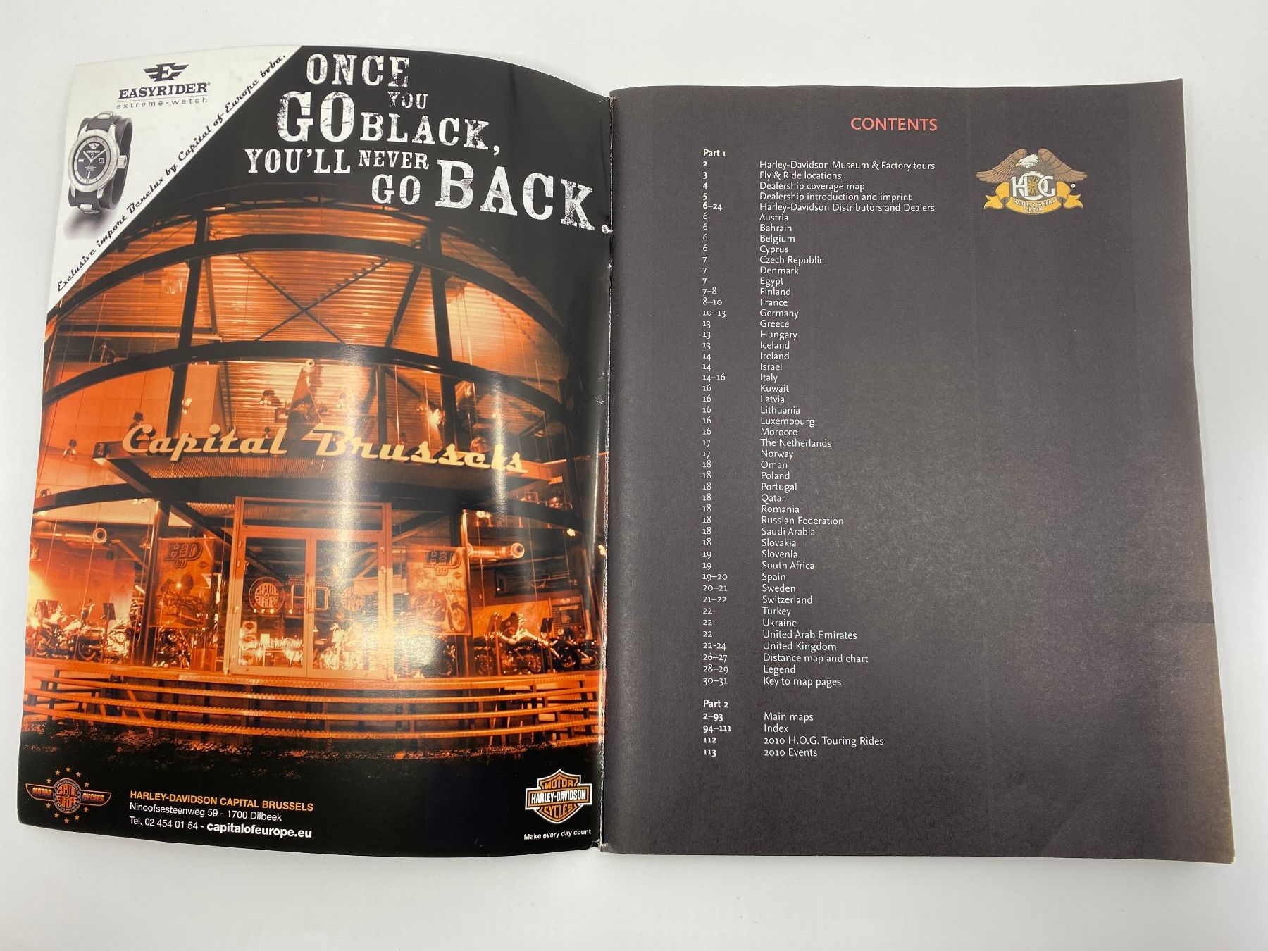 Riviste & Magazine: Harley Davidson Owner Group Touring Handbook 2010 – Usato da Langwiesen venduto da Restposten-24 1