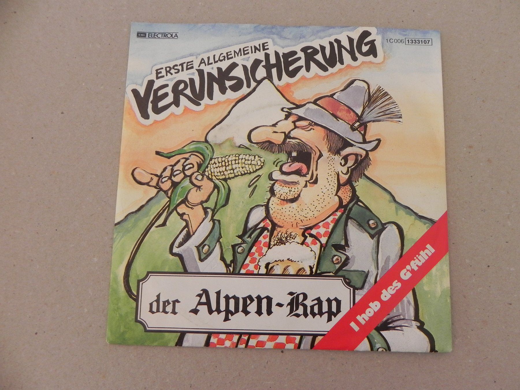 Dischi in vinile: Single 7 " Austria Ulk Pop Rock Band EAV 1983 Alpenrap Rap – Usato da Siebnen venduto da krimsie