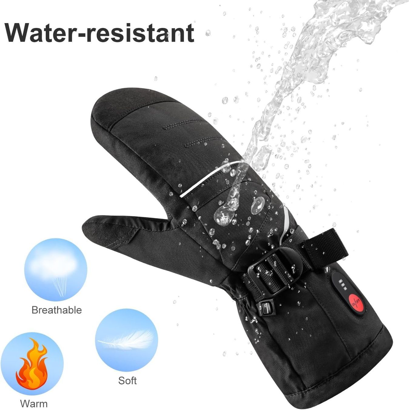 Handschuhe & Handstulpen: Beheizbare Ski Fäustlinge Unisex Akku Touchscreen – Neu und originalverpackt aus Suhr von SchnapperCH 2