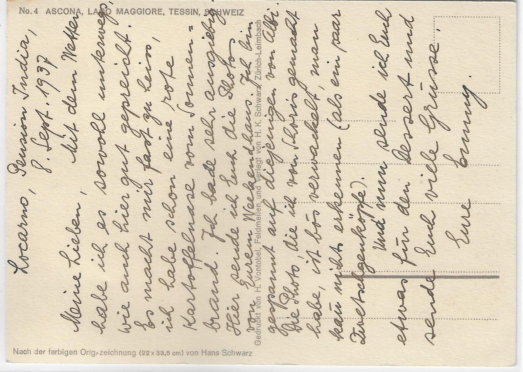 Cartoline postali: Ascona - Lago Maggiore TI – Antico da Ettingen venduto da Kartenplanet 1