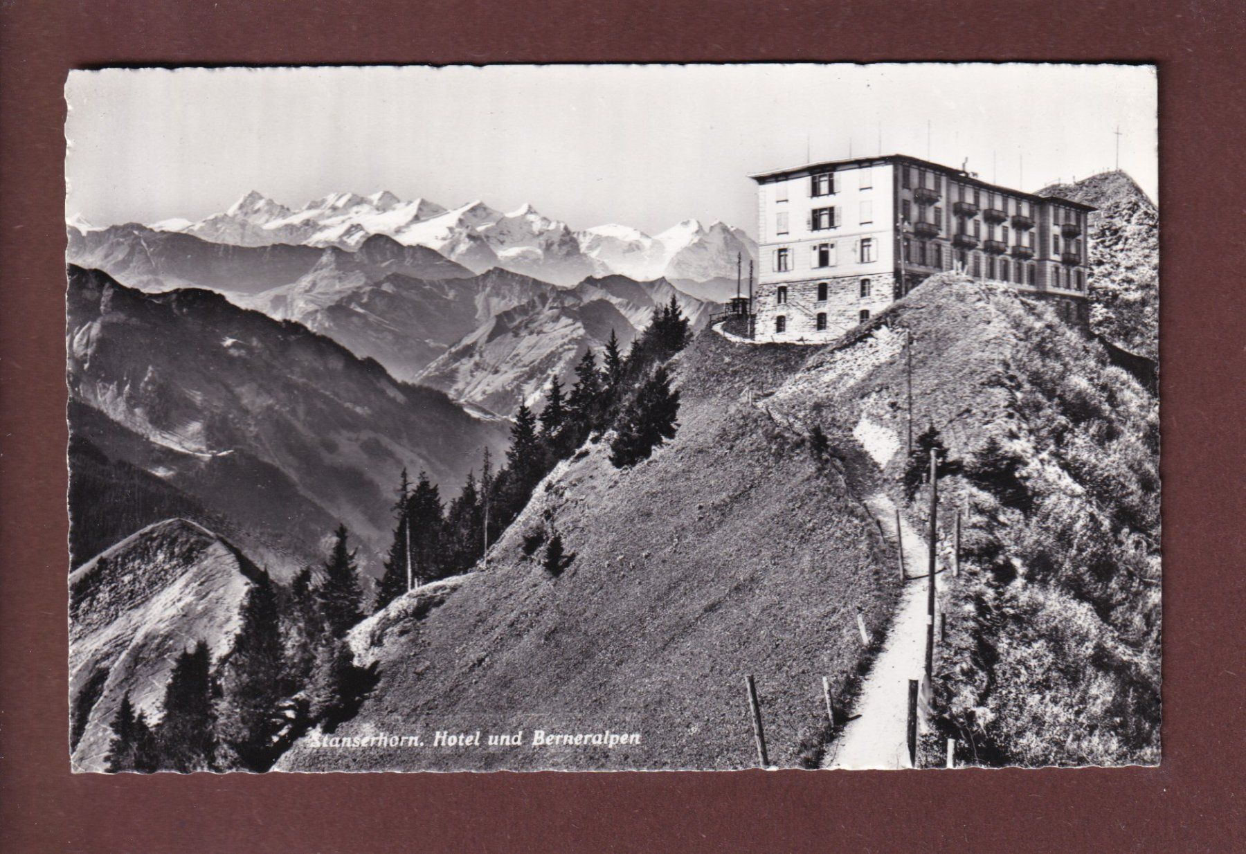Cartoline postali: STANSERHORN - Hotel – Usato da Pully venduto da nicecards