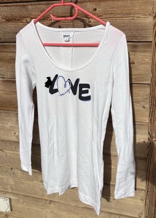 Haut de pyjama DKNY blanc imprimé