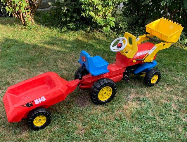 Big Fahrzeuge für Kinder: Spiel - Traktor mit Anhänger " BIG JOHN" – Gebraucht aus Gundetswil von Egro100