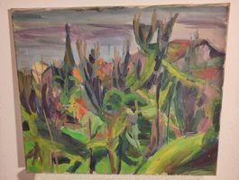 Anni FREY Hügelige Landschaft, Scaiano TI Ölbild