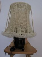 Radnabenlampe mit Makramee-Schirm
