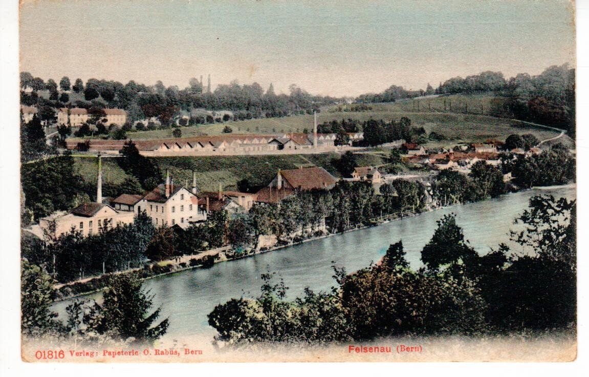 Ansichtskarten: Felsenau Bern  1908 – Gebraucht aus Wolhusen von Curver9