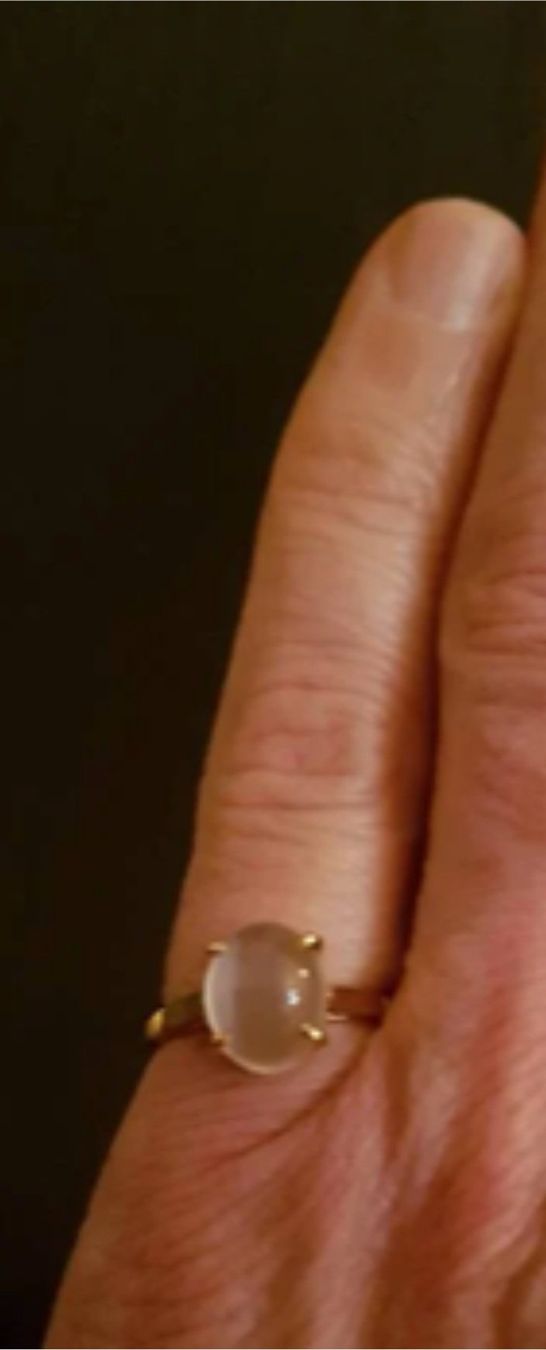 Anelli: Goldring "750" mit Regenbogenmondstein – Nuovo (secondo la descrizione) da KLOTEN venduto da Luxurious-Shop 1