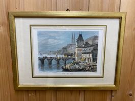 Basel, mittlere Brücke und Münster