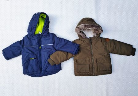Winterjacken Set, gefüttert, warm für den Winter! 6-9 Monate