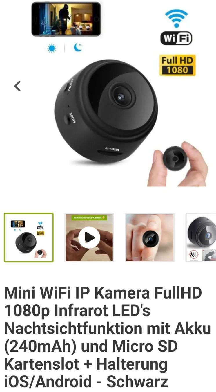 Camcorder: Mini camera – Gebraucht aus Bienne von tamsel02