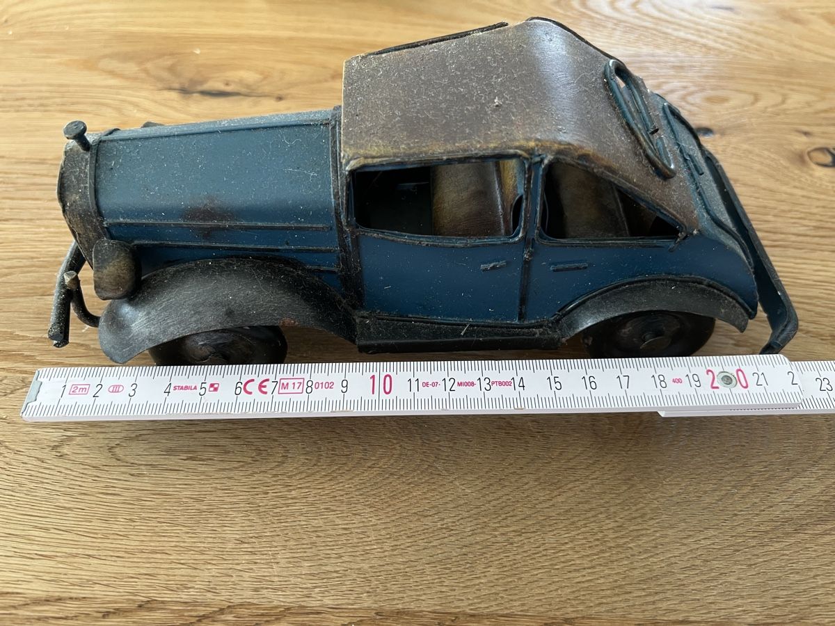 Modellautos: Altes Vintage Deko Auto blau – Gebraucht aus Wolfwil von Poulet60 3