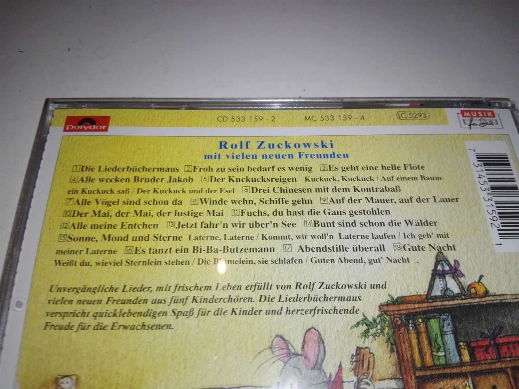 CDs: Rolfs Liederbüchermaus                               ©'1996 – Gebraucht aus St. Gallen von elk2021 3