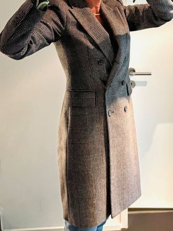 Sehr eleganter Übergangs-Mantel, 80% Wolle, Damen, Gr. 36/S*