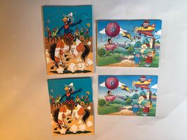 2 Kinder Puzzle,  Globi & Co, Top Zustand, Komplett