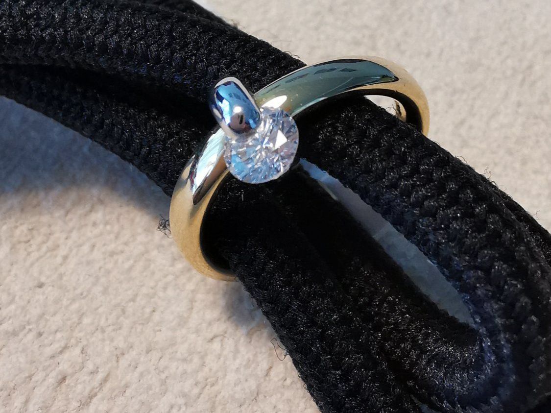Anelli: 18Kt. Gelb/Weissgold Brillant-Ring  "feeling" Collection – Nuovo e nell'imballaggio originale da Dierikon venduto da Vittorio57 1