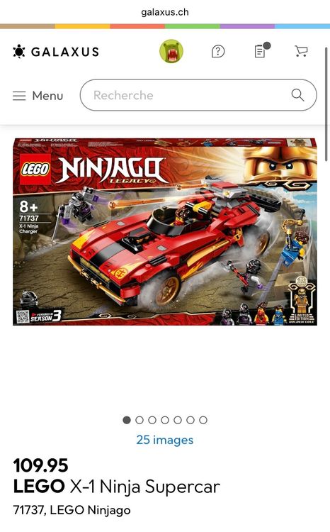 Lego Jeux de construction: 71737, LEGO Ninjago Supercar – D'occasion à Wallisellen par Irantzu