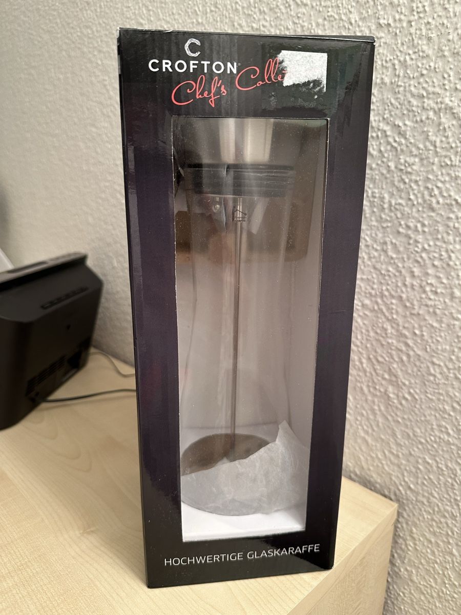Caraffe: CROFTON HOCHWERTIGE GLASKARAFFE – Nuovo e nell'imballaggio originale da Richterswil venduto da Tamtamgirl2