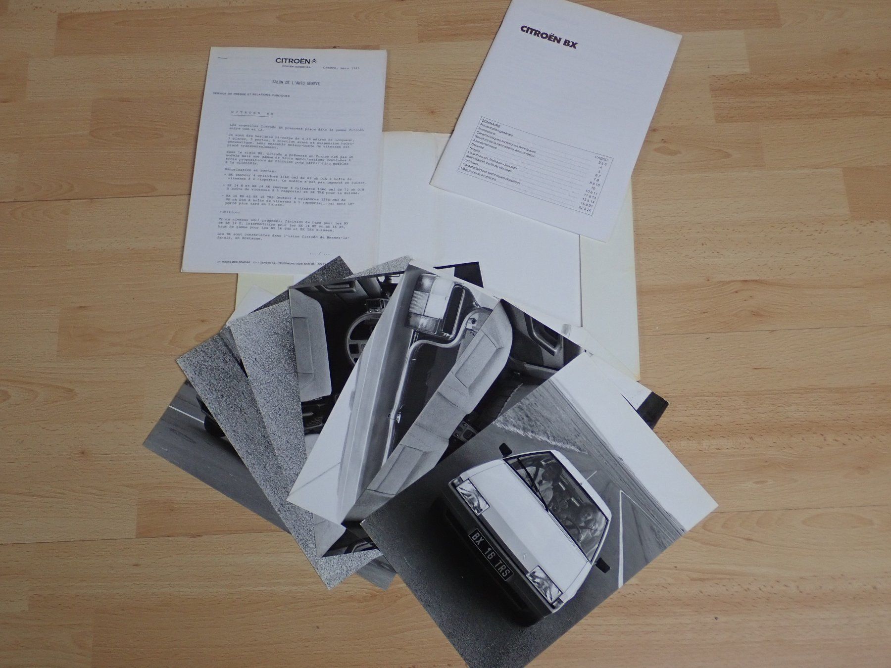 Citroën Documenti: Citroen BX - Pressemappe 1983 - V047 – Usato da Winterthur venduto da 602ccm 2