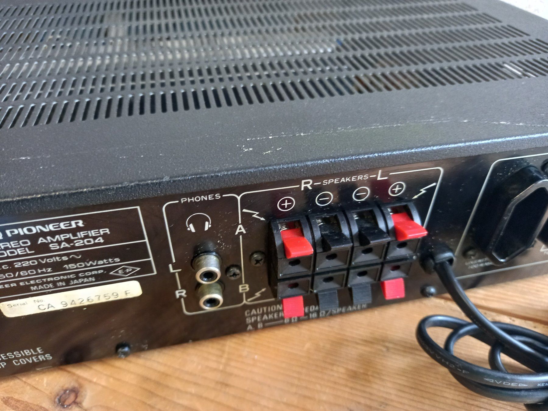 Technics Amplificatori: Pioneer Sa-204 Verstärker – Usato da Prez-vers-Siviriez venduto da Monija70 7