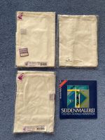 3 Seidenschals 45 x 180 cm und 45 x 140 cm nature  NEU