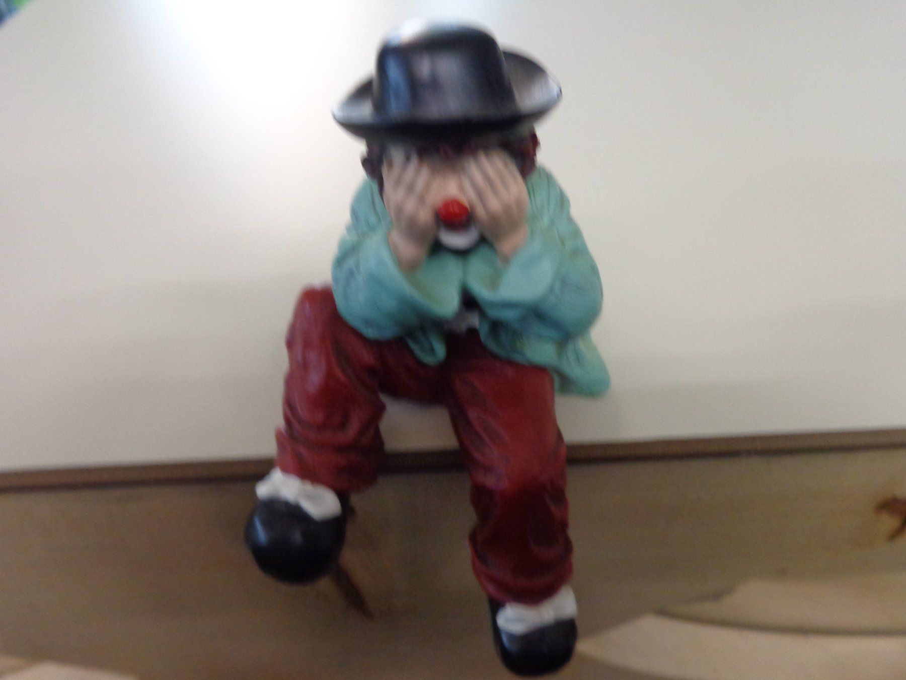 Statuette: Gilde Clown sitzend sehe Nix Hemd mintgrün – Nuovo (secondo la descrizione) da Liestal venduto da Gecko16 8
