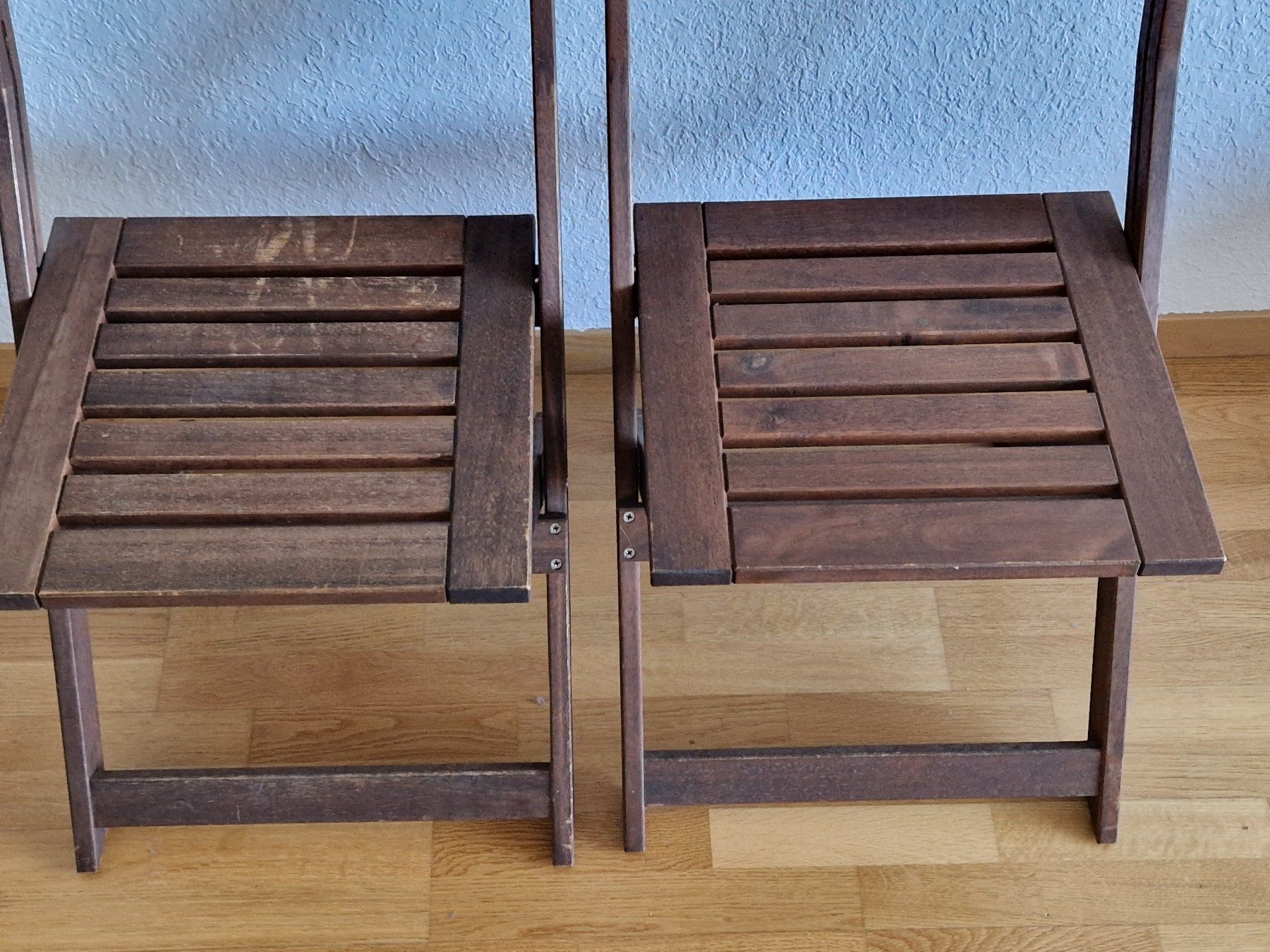 Ikea Sedie: Ikea Äpplarö 2 Holz Klappstühle - Balkon oder Garten – Usato da Bern venduto da belshnikel 1