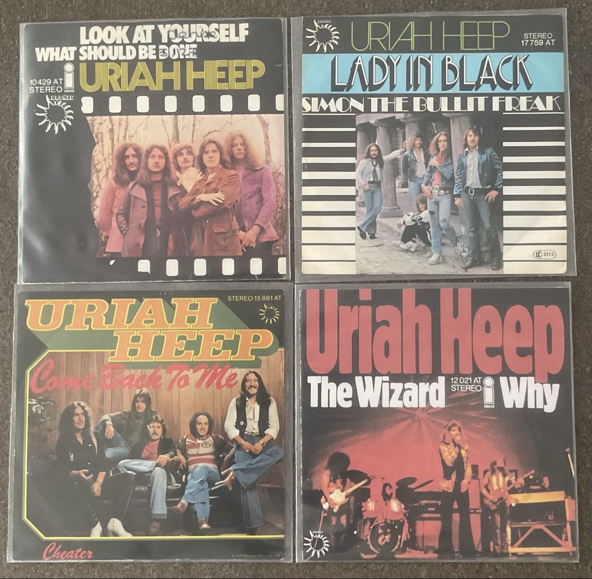 Schallplatten: Uriah Heep 4 x Vinyl Single 7"  – Gebraucht aus Jegenstorf von BAVARIA4CH