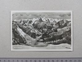 Interlaken, Thunersee, Vogelschaukarte, Berner Oberland