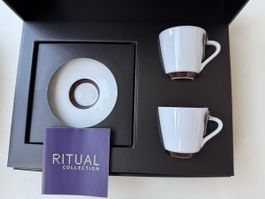Nespresso Ritual Espresso Tassen Untertassen A. Putman NEU 